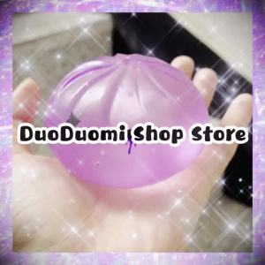 Glitter Halloween Ghost Dumplings Squishy Soft Slow Rebound Resilience Decompression with Steamer Stuffed Shark Bun Gift