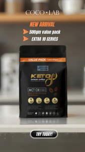 Keto8 Bulletproof Coffee 1KG [Value Pack] | Bulletproof Keto Coffee with MCT C8 - no added sugar | mental alertness energy weight loss keto