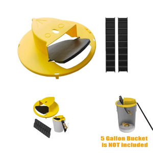 Auto Reset Mouse Trap Reusable Humane Flipping Sliding Bucket Lid Rat Clamshell Tool for Indoor Outdoor Home Yard Mice Catcher