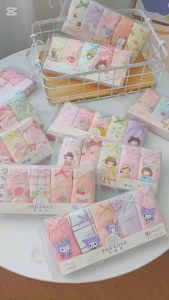 HOMIE Girl Kids Soft Cotton Underwear/Cute Design/ Soft/ Breathable/ Durable/ Reusable (1 set 5 pcs)