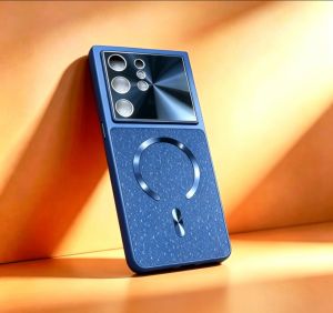 szhaiyu | For MagSafe Magnetic Wireless Charger Phone Case for Samsung S26 S25 S24 S23 S22 Ultra Luxury Lens Camera Protective Back Cover