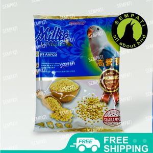 SEMPATI Millie Lovebird Pakan Millet Putih - Untuk Burung Juara Lomba Rajin Bunyi - Nutrisi dan Tenaga Optimal (MILLIEP)
