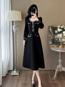 SUYE | Stylish Little Black Dress Fashionable Elegant Waist Slimming Autumn/Spring