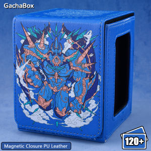 Egyptian God Series MTGCard Deck box Display Window Trading Card Storage Box Can Hold 120+ Single sleeved Cards for YGO PTCG