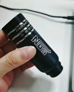 Nos หัวเกียร์ หัวเกียร์สแตนเลส ความยาว 10 ซม.สีดำและสีเงิน สำหรับรถยนต์ เกียร์กระปุก พร้อมส่งจากไทย