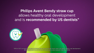 PHILIPS AVENT Straw Cups 10oz - SCF798/00 - Colours given out randomly