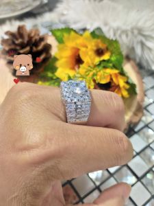 (Có Video) Nhẫn Nam Mạ Bạch Kim Loại Cao Cấp Y Thật Lokalo - Tay Người Đeo Sáng Lấp Lánh Như Đại Gia Thứ Thiệt 01922