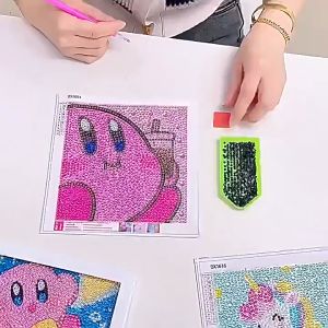 Sticker DIY Diamond Painting/ Mainan Edukasi Tempel Manik Motif Kartun Lucu