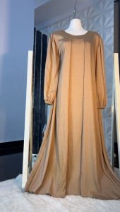 Gamis polo linen terbaru Jumbo Dewasa Motif Terbaru 2024 Viral Lebaran Aidul Fitri