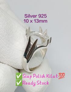 🇲🇾 H28★Ring Casting ★Sarung Cincin Silver 925 ★10 x 13mm★Bingkai Cincin Perak