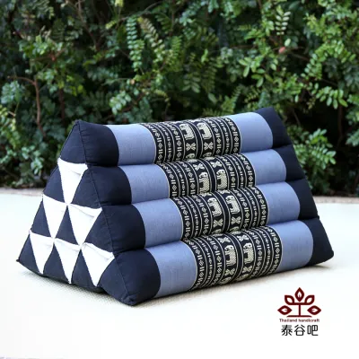 Triangle Cotton Pad Thai Style Tatami Windowledge Cushion Rollable Back Support Bed Headrest Soft Fabric Home Decor Pillow