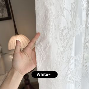 MEIYUAN | Translucent Light-Filtering White Sheer Curtain