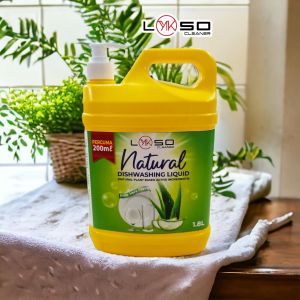 LYKSO Natural Dishwash Liquid 1.8KG Aloe Vera Fresh (Made in Malaysia)