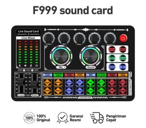 Soundcard F999 Bluetooth Compatible External Wireless DJ Mixer