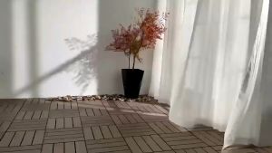 20PCS Floor Outdoor Wood Plastic Floor Splicing Balcony Floor Self Paved Patio Renovation Waterproof Anti-corrosion Anti-insect Interlocking Floor