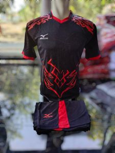 Setelan Baju Volly Pria Dewasa Kaos Olahraga Voli Badminton Premium Sport Real Pic