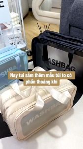 Túi Đựng Mỹ Phẩm WashBag Túi Đựng Đồ Trang Điểm Du Lịch Chất Liệu PVC Cao Cấp Trong Suốt Chống Thấm Nước - SaikouBeauty