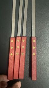 40CM 1PCS 5PCS SUS 304 Stainless Steel Camping Zone Skewer Outdoor BBQ Camping Cooking Utensils Barbeque Kebab Stick