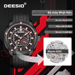 Đồng Hồ Đeo Tay Tự Động Lên Dây Cót Tự Động Deesio Nam Đồng Hồ Đeo Tay Cơ Khí Bằng Thép Không Gỉ 5ATM Phát Sáng Miyota 82S5
