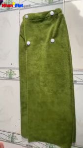 Khăn tắm Spa | Khăn tắm váy quây quanh người khăn siêu mềm mịn có nút bấm tiện lợi cho nam nữ