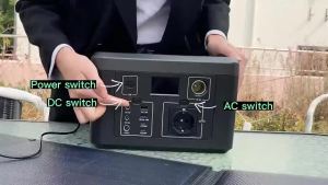 Expose 1188000MAH 1000W Solar Generator Power Station with Car Charging Fast Charge Laptop Outdoor Camping Emergency