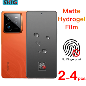 2-4PCS Matte Hydrogel Film for Realme 14 13 12 11 Pro Plus No Fingerprint Screen Protector Not Tempered Glass