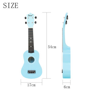 IRIN | IRIN 21 Inch Ukulele 4 Strings Guitar Blue Hawaiian Mini Guitarra Basswood Ukulele Stringed Instrument Beginner Childrens Gifts