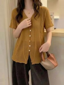 AIYITI | 2026 New French Elegance V-Neck T-Shirt Plus Size