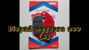 Set 10 pcs Kampas Rem Belakang Megapro New Warna Merah untuk Motor