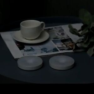 Stick Tap Push Lamp Night Light Usb Rechargeable Stick-On Push Light Wireless Cabinet Counter Mini Night Led Lighting Tricolor Light