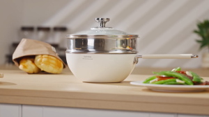 SUPVIBE 304 stainless steel wok Ceramic outer layer household  cooking uncoated Stove Universal Non-stick Frying Pan