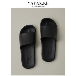 Mens Summer Indoor EVA Slip-On Slippers Soft Bottom Bath Shower Anti-Slip Silent Home Comfortable Flat Sandals Open Toe