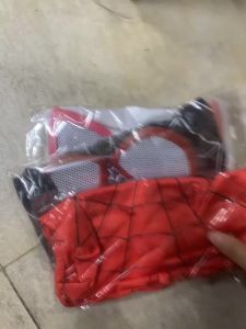 Bandai | New Superhero Mask Costume Spider Lens Roleplay Hat Halloween Performance Mask Kid School Party Eye Mask Holiday Birthday Gift