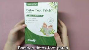 MQ upin 2in1 Bamboo Mugwort Foot Patch Green Tea Foot Patch 20 pieces per box