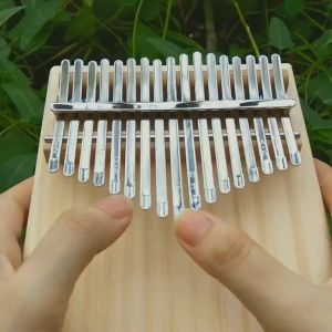 Kalimba 17 phím gỗ nguyên khối QUYNHLEMO - Âm hay không tịt tặng đủ phụ kiện