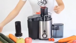 Toshiba No Logo Cold Press Juicer Slow Juicer 500Ml Large Capacity Upgraded Version 75mm Wide Feed Chute Electric Juicer Dual Speed Stainless Steel Juicer 800W果汁机 榨汁机 原汁机