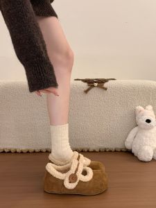 XUJIA | Warm Retro Thick Sole Snow Boots Fleece Lined