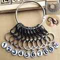 AQUAFLASK | Removable Stainless Steel 8-shaped Keychain Ring Tag Plate. 