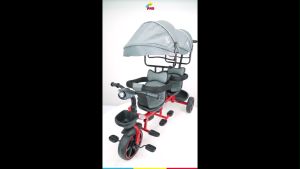 Sepeda Roda Tiga Kembar PMB T37 Double Happines Tricycle Twins Musik n Lampu
