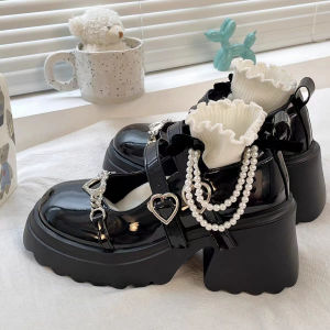 Sweet Cool Mary Jane Shoes Womens Summer 2024 Versatile College Style Thick Heel Japanese JK Single Shoes Fashionable round Toe