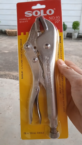 SOLO คีมล็อค 10" NO.93 คีมล็อก ปากตรง LOCKING PLIERS
