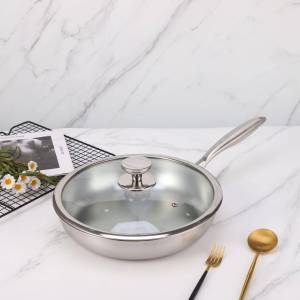 Lightweight Stainless Steel 316 Non-Stick Fry Pan for Females