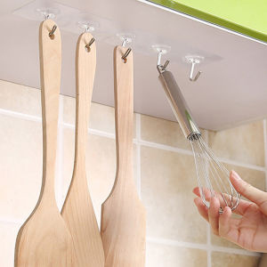 Transparent Stickup Hook: A Seamless Strong Transparent Kitchen Wall Hook & Nasty-Free Magic Stick Hook