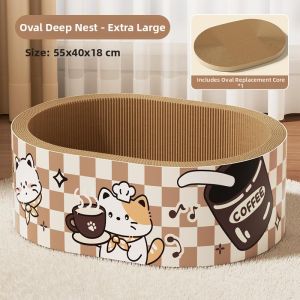 7o | Deep Durable Cat Scratching Board Non Shedding