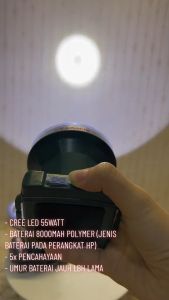 MURAH MERIAH - Senter Kepala LED Super Terang 55 Watt Batre Badak 8000mAh Cahaya Putih | Senter Kepala Led Kawachi LL-455S Cahaya Putih 55watt [ Bisa Cod ] TOKO SINAR AUDIO