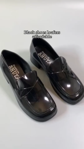 WomenS Black Shoes Fashionable Waterproof Rubber Black Shoes 5Cm Heel Suitable For All Seasons Non Slip Suitable For Daily Wear In Schools And Offices