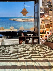 Scandinavia Phong Cách Jeju Đảo Hướng Biển Vải Nền Trang Trí Tường Trang Trí Phòng Ngủ Phòng Đổi Mới Treo Vải Trắng Tường Chặn