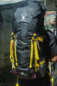tas cerir Elektra 45l tas ranser gunung kapasitas 45L tas sudah ada ring coperbag