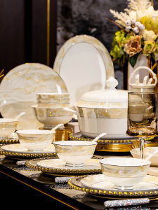 QIANZAO | Luxurious Modern Chinese Home Dishware Set