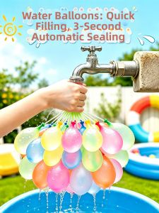 YIRANJIA | Non-toxic Fast-fill Automatic Knotting Water Balloons